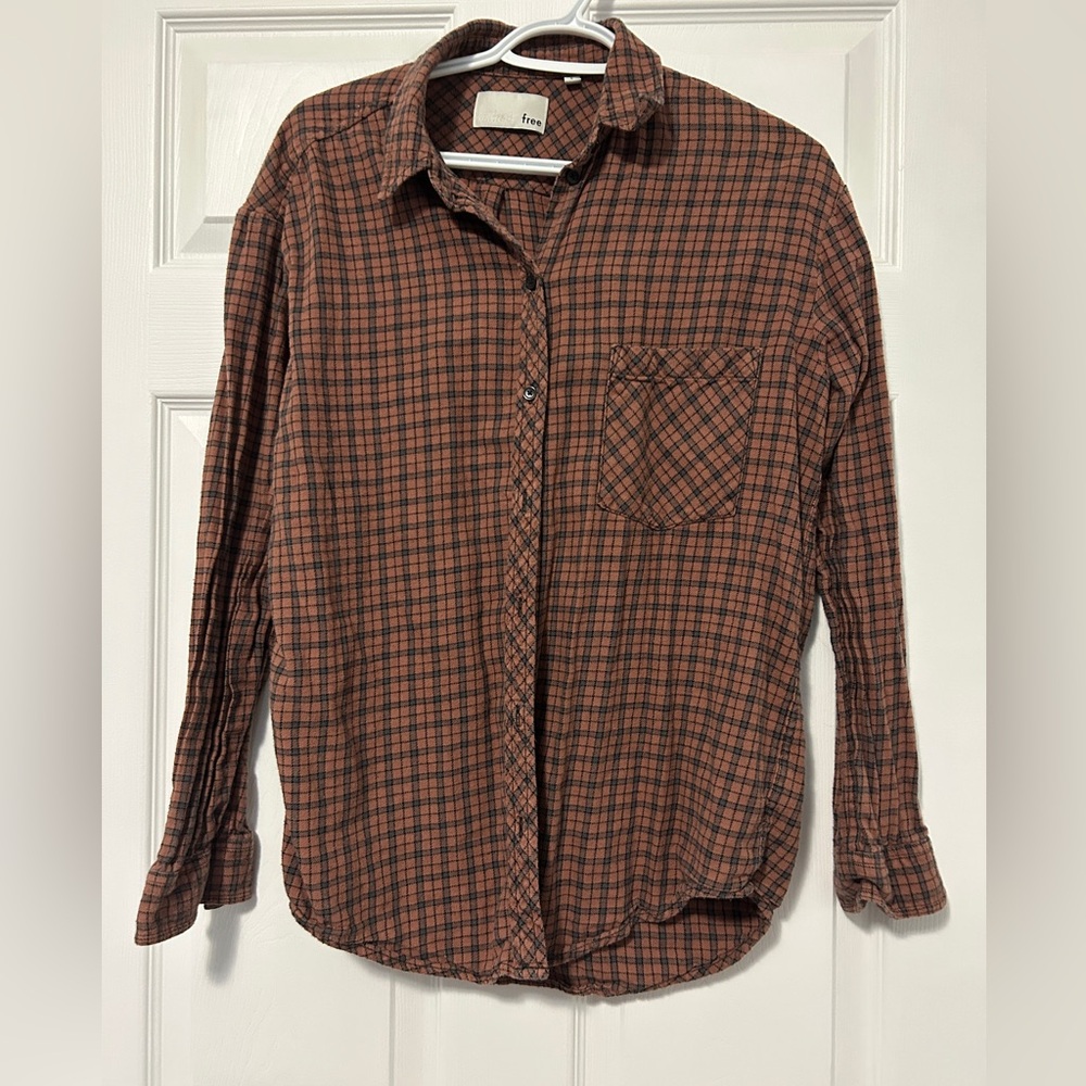 Wilfred Free plaid button up flannel